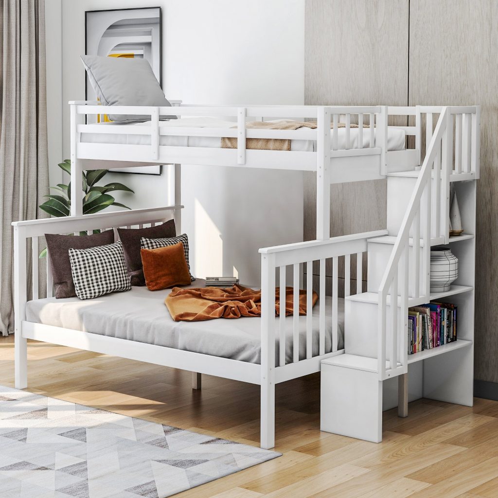Queen Size Loft Bed With Stairs