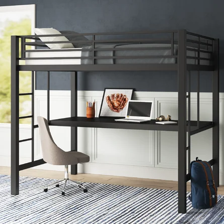 Bomar Full Loft Bed With Built-In Desk Review