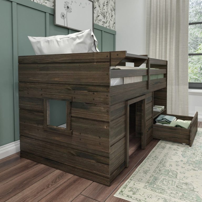 Max and Lily Modern Farmhouse High Loft Bed