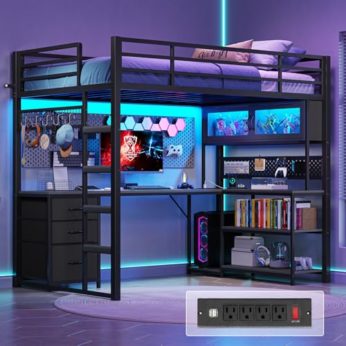 ADORNEVE Twin Size Loft Bed