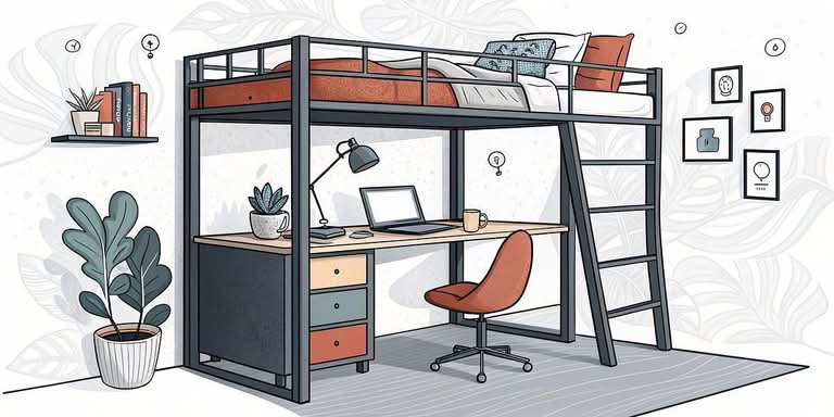 5 Space-Saving Loft Beds with Desks and Storage for a Sleek, Organized Room