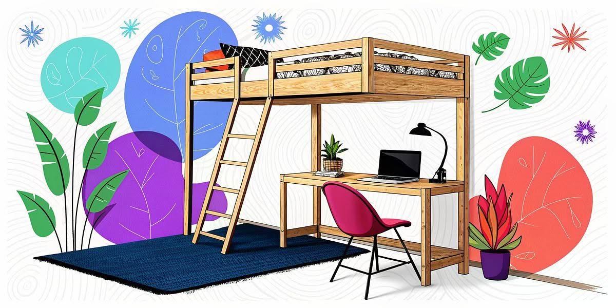 Eco-Friendly Loft Beds With Desks: Smart, Sustainable Bedroom Ideas